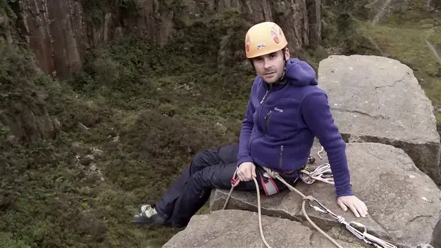 How to belay at the top of a climb