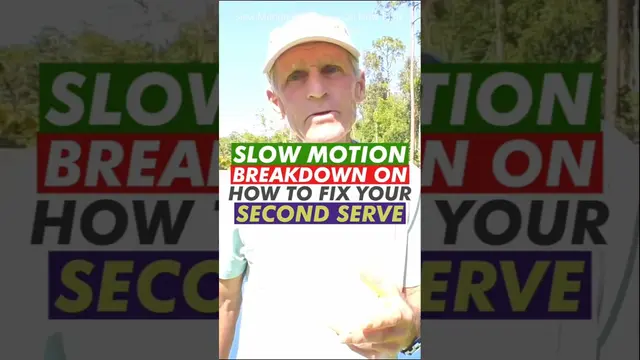 Slow Motion Breakdown On How To fix Your Second Serve #sports #tennis #trending #shorts
