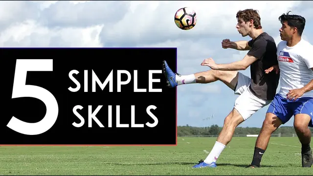5 SIMPLE First Touch SKILL MOVES to Beat Defenders