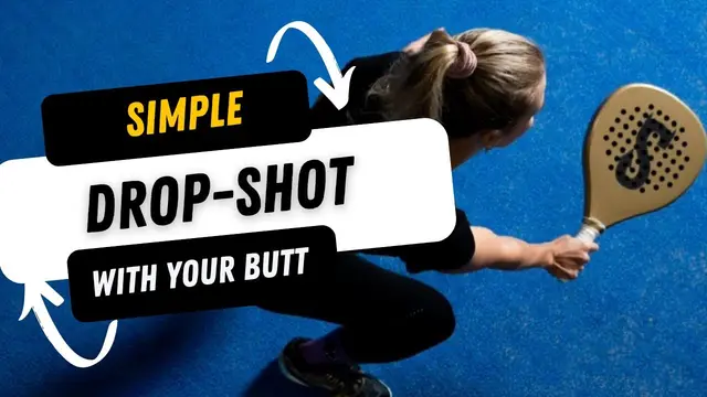 Key to the drop-shot is in your body position