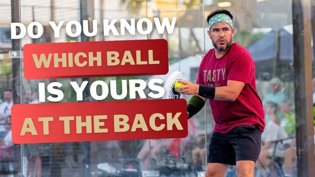 Is your partner taking your balls? Are you talking probably? Which ball is yours at the back?