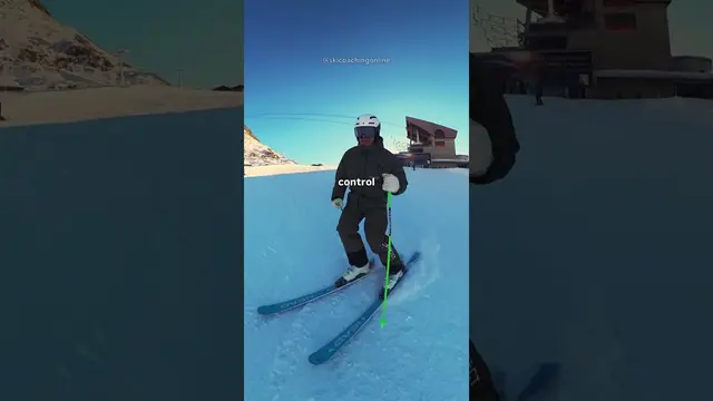 How to ski steep slopes in control
