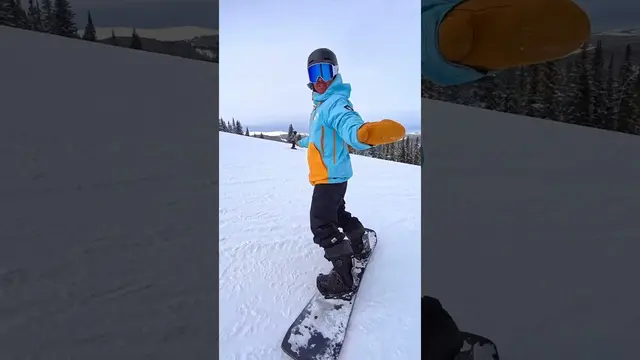 Snowboard Toeside side slip tutorial #snowboarding
