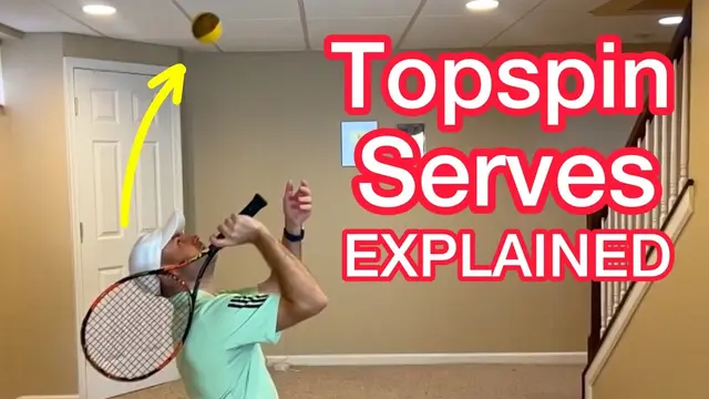 How To FINALLY Hit A TOPSPIN Serve (At-Home Tennis Drill)