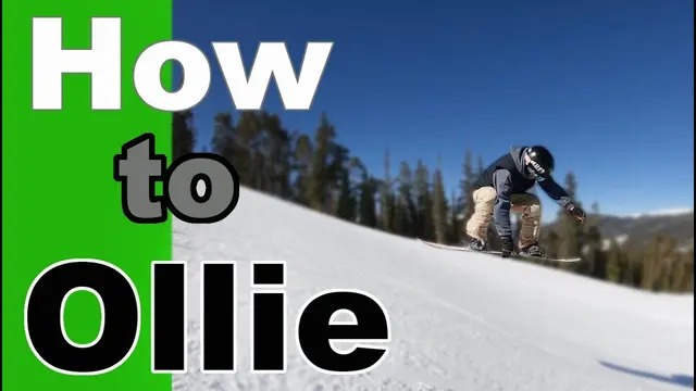 How to Ollie on a Snowboard!