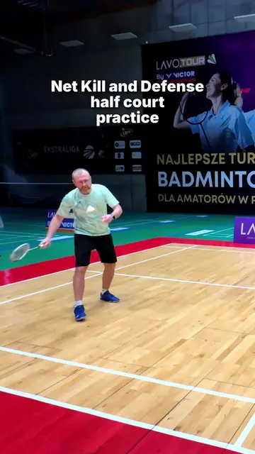 Badminton Net Kill & Defense Drill for Faster Reactions