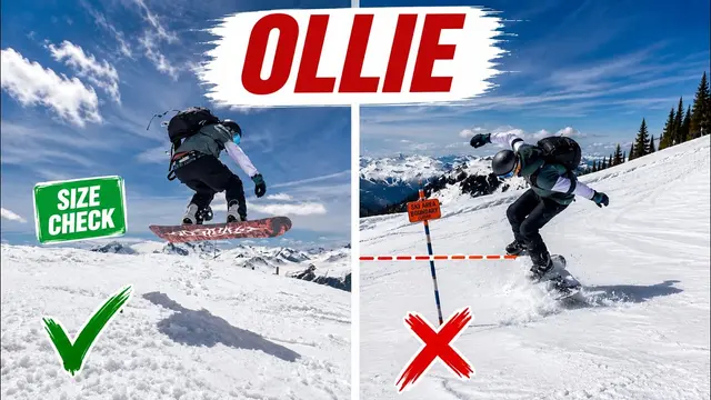 How To Ollie on your Snowboard and Avoid a Big Fall