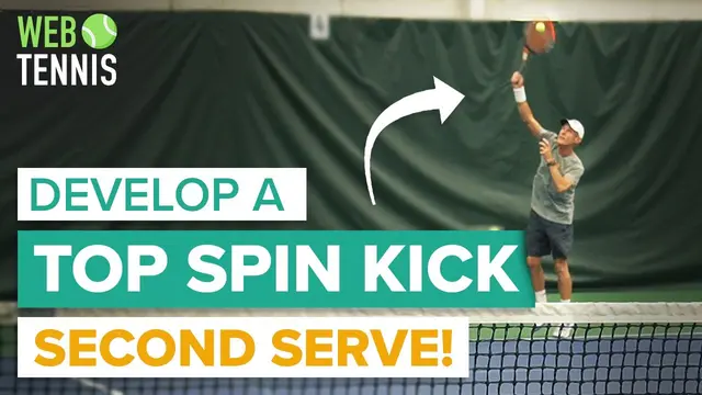 How to Develop a Topspin Kick Second Serve - Tennis Serve Lesson