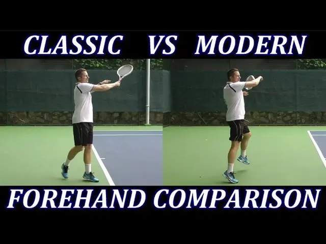 Classic Tennis Forehand vs Modern Forehand Technique