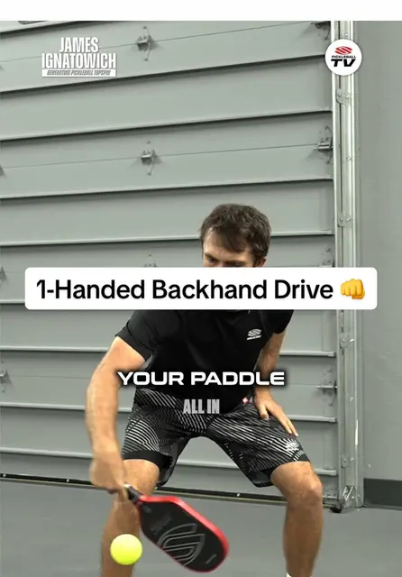 Mastering the One-Handed Backhand Drive in Pickleball