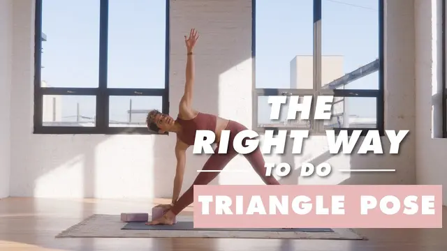 How To Do Triangle Pose | The Right Way | Well+Good