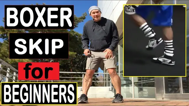 Boxer Skip for Beginners tutorial video: Jump Rope like a Boxers - The Rear Toe Tap