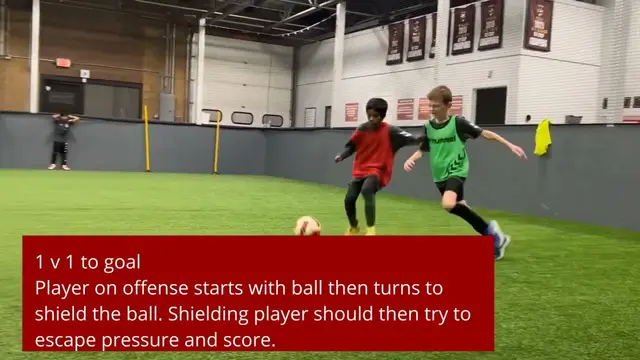 Shielding to Protect the Ball - South Windsor U10 Soccer Drills