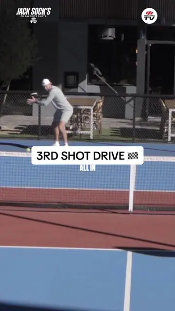 Pickleball Third Shot Drive: Tennis-Inspired Offense - TikTok