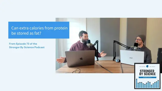 Can extra calories from protein be stored as fat?