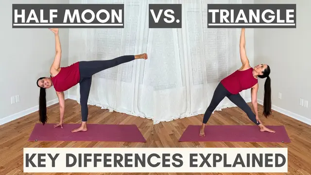 Half Moon vs. Triangle Pose: Key Differences Explained