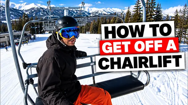 How to Get Off a Ski Lift Snowboarding - How to Snowboard