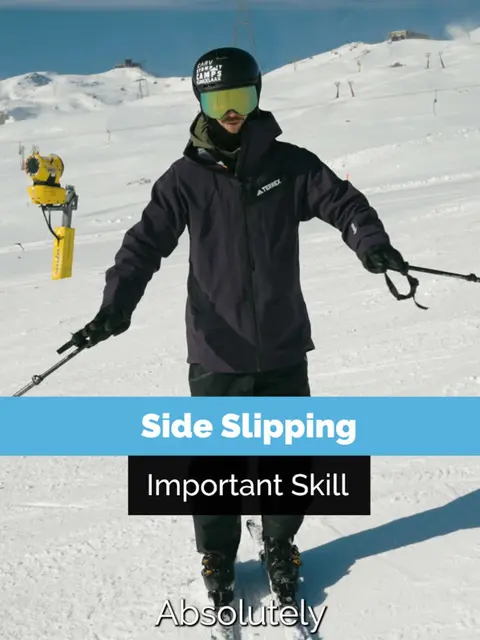 Master Side Slipping for Safer Steep Terrain Skiing - TikTok