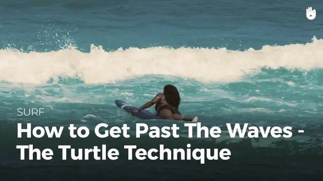 How to get past the waves - The turtle technique | Surf
