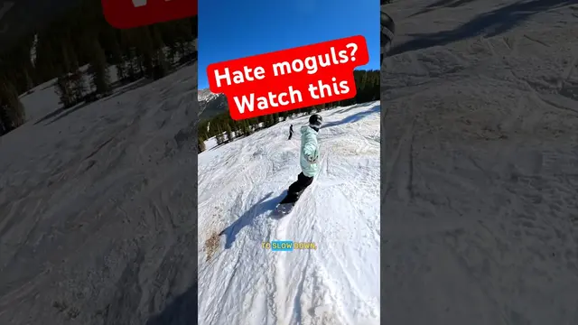 Quick tips for snowboarding moguls #snowboarding