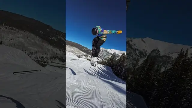 Add this backside/ switch backside 180 to your bag of tricks! #snowboarding #burtonsnowboards