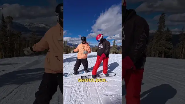 Live coaching a backside 180 #snowboarding