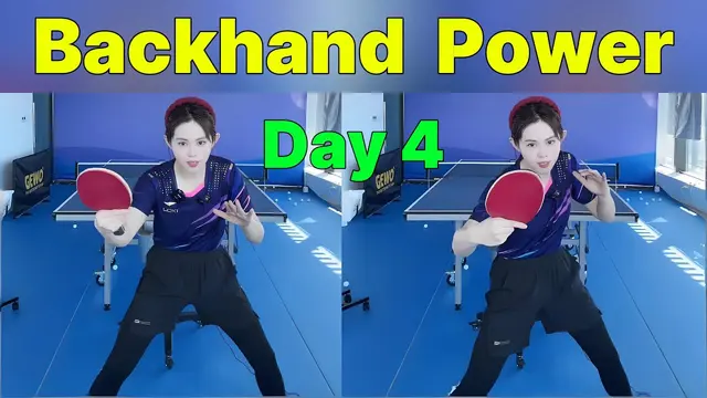 Day 4 of Your Table Tennis Journey: From Backhand Drive to a Killer Punch