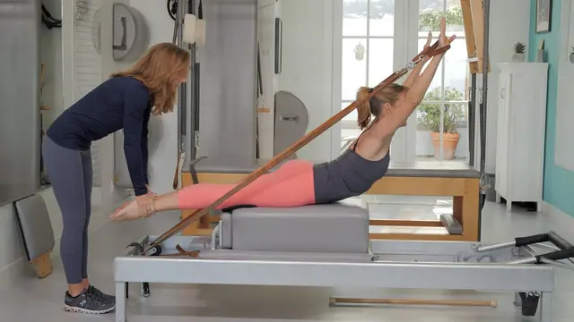 Pilates Reformer Encyclopedia: Long Box - Breaststroke