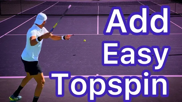 Easy Way To Add Topspin To Your Forehand (Pro Tennis Technique)