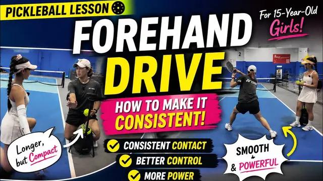 Pickleball forehand drive lesson