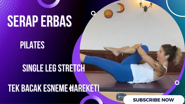 Pilates egzersizi : Single leg stretch - Tek bacak esneme hareketi #pilates #pilatesvideos