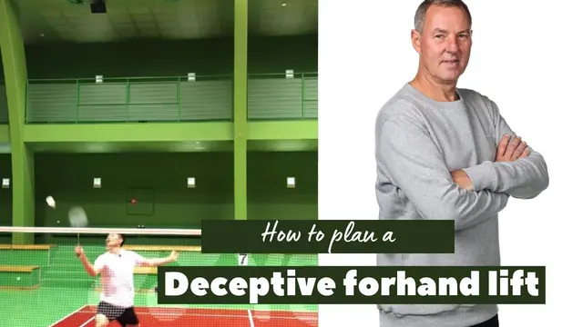 How to play a forehand deceptive lift | Badminton tutorial | Basic Feather