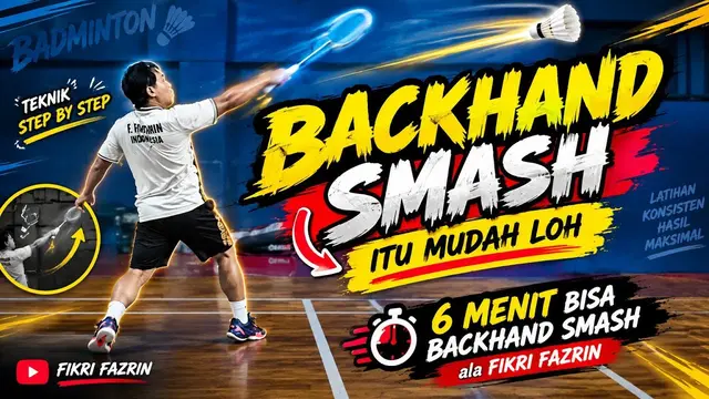 BADMINTON TIPS. TUTORIAL BACKHAND SMASH. HOW TO BACKHAND SMASH. 