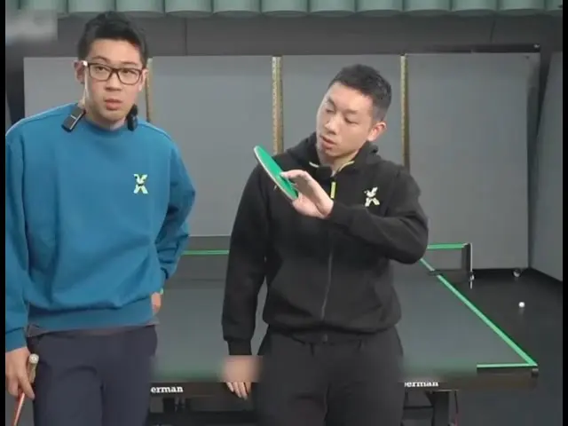 [table tennis]World Champion Xu xin talk about drop short and penhold grip(reupload)