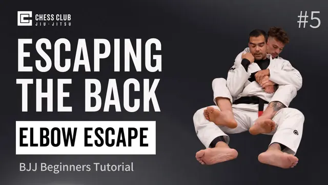 BJJ Beginners Tutorial - Back Escape / Elbow Escape Method