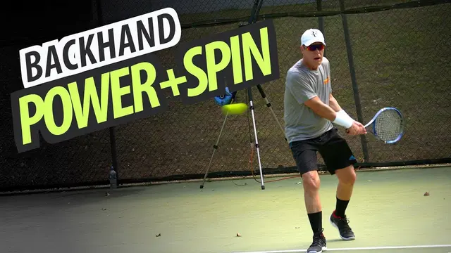 POWER and SPIN Two Handed Backhand Tennis Lesson (Part 2 of 2)