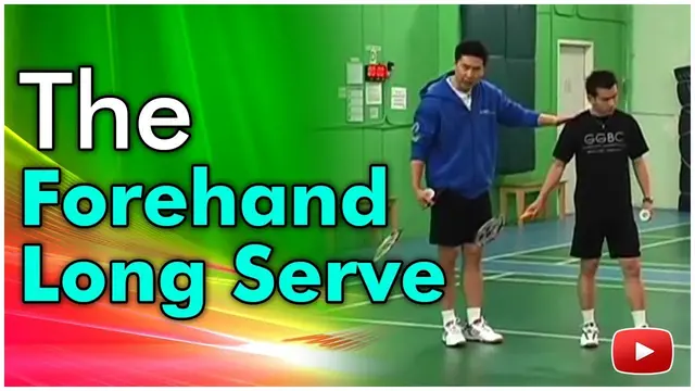 Badminton The Forehand Long Serve featuring Kevin Han