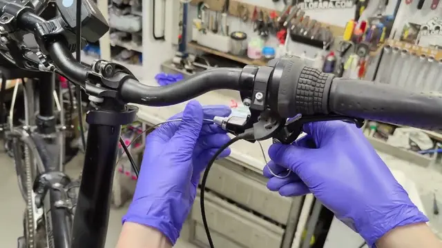We change the brake cable of the bike if it bursts. Bike brake adjustment