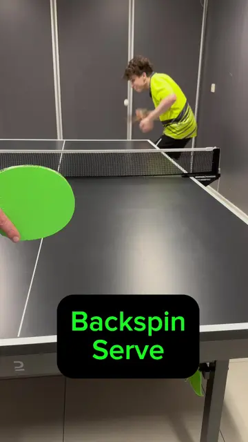 Mastering the Backspin Serve in Table Tennis | TikTok