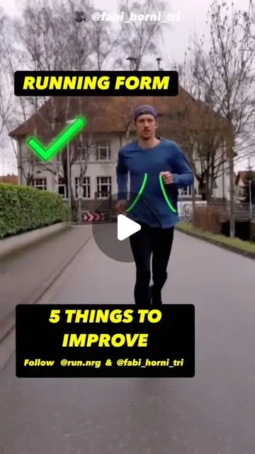 GOOD RUNNING FORM 1 Aim for symmetrical arm swing, don't ...