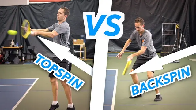 TOPSPIN vs BACKSPIN: What's the difference? - tennis lesson