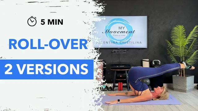 ROLL OVER Pilates: 2 EASY VERSIONS for Beginners | Spine Mobility in 5 Min