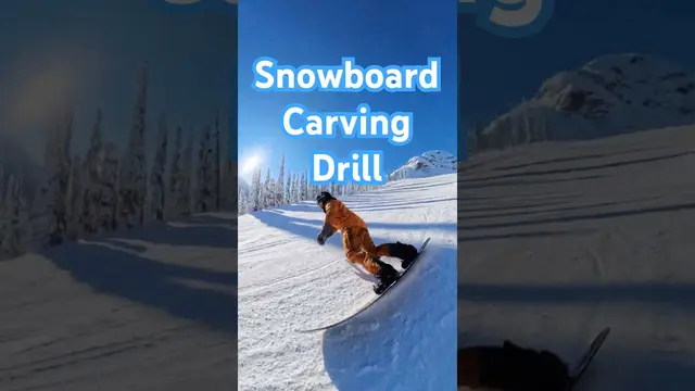 Snowboard Carving Drill: Keep Your Shoulders Level / The Lunch Tray Exercise #snowboarding