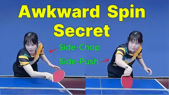 Destroy Backhand Short Serves: The ‘Awkward Spin’ Secret of the Side-Chop & Side-Push