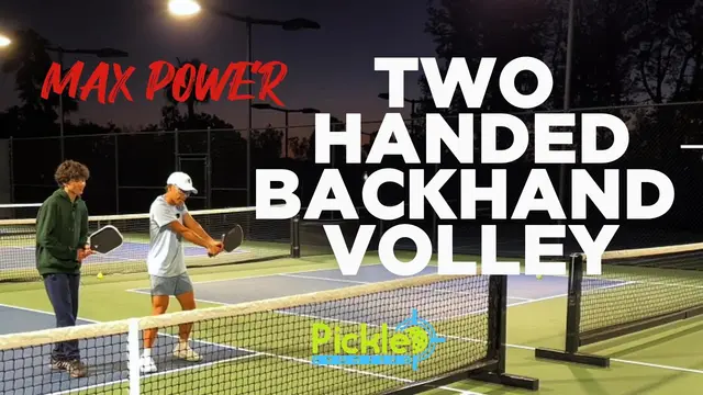 Pickleball volley