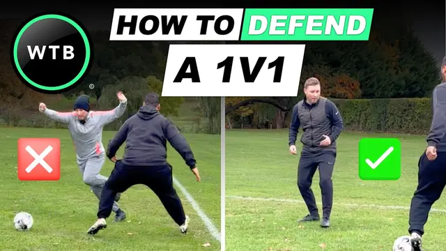 How To Defend A 1v1 In Football | Learn With The 3 P’s!