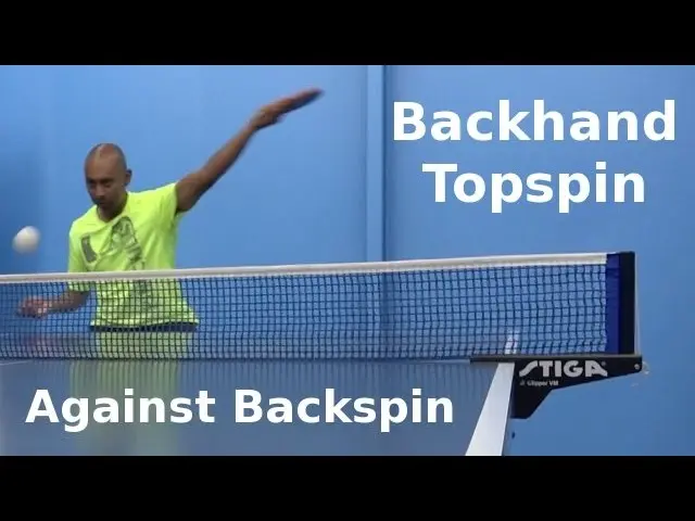 Backhand Topspin Against Backspin | Table Tennis | PingSkills