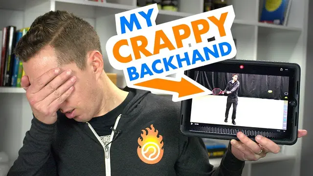 Fixing My CRAPPY Backhand (one-handed backhand tennis lesson)