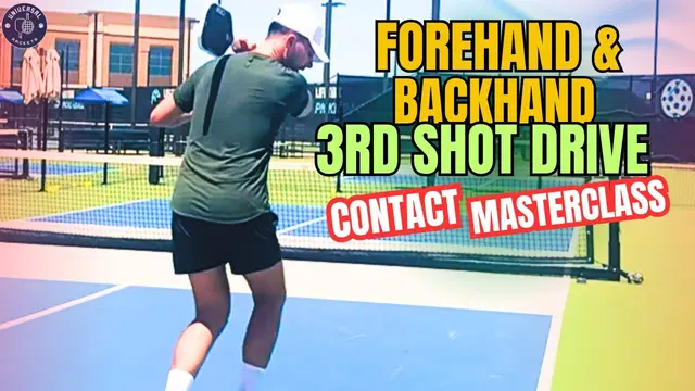 Forehand & Backhand 3rd Shot Drive Contact Masterclass!