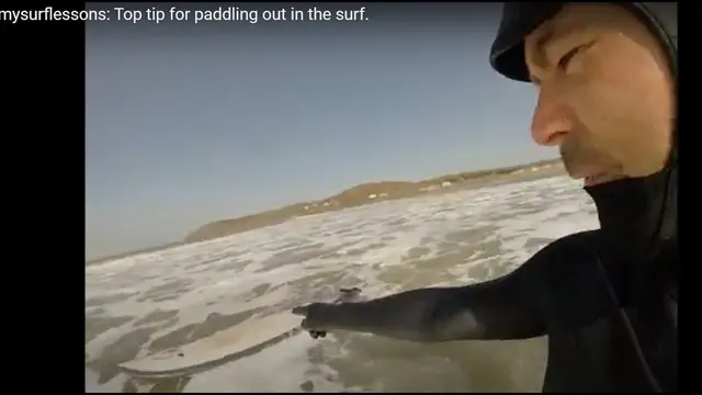 mysurflessons: Advanced surfing: Top tip for paddling out in the surf.